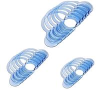 Ruluti 15 Pacchetto Multi-Formato Dental Cheek Retrattore per I Denti Guarda Ya Mouth/Gioco C-Shape Whitening Intraorale Lip Apribocca Colore Blu per Adulti E Bambini (5 Grande 5 Media 5 Small)