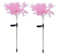 Ruluti Giardino Solar Lights Decorative Solar Flowers Flower Design Solar Flowers Lights Outdoor Garden Impermeabile per la Decorazione del Giardino