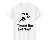 Rum Runner Running Divertente T-Shirt Maglietta