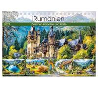 Rumänien. Zwischen Karpaten und Küste (Tischkalender 2027 DIN A5 quer), CALVENDO Monatskalender: Eine künstlerische Reise durch traditionsreiche ... und jahrhundertealte Baukunst