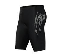 RUMAOZIA Jammers - Costume da bagno lungo da uomo, con stampa a pistagna, a compressione, ad asciugatura rapida, da nuoto, da nuoto, da allenamento, Z03 grigio., 5XL