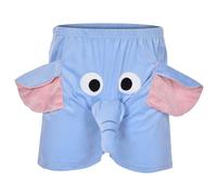 RUMAOZIA Pantaloni Corti da Uomo a Forma di Elefante, Sportivi, per la Casa, da Jogging, Blu, L
