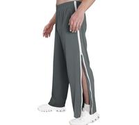 RUMAOZIA Pantaloni da allenamento da uomo, riabilitazione, con lato aperto, pantaloni da jogging con bottoni a pressione, pantaloni da riabilitazione da uomo, con abbottonatura laterale per aprire