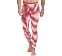 RUMAOZIA Pantaloni termici da uomo, leggeri, a righe, lunghi, per autunno e inverno, design patchwork, comodi pantaloni da casa, caldi, in cotone