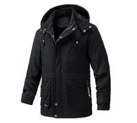 RUMAOZIA Parker Giacche da uomo militare, parka invernale con cappuccio, caldo, antivento, lungo, per l'inverno, per attività all'aria aperta, giacca mimetica tattica, da uomo dell'esercito tedesco, O