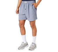 RUMAOZIA Pigiama da uomo, classico, a righe, corto, con un bottone, casual, comodo pigiama con elastico in vita, morbido e traspirante, Azzurro, XXL
