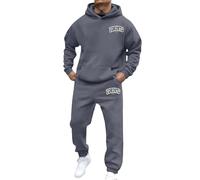RUMAOZIA Set con cappuccio New York in tinta unita, da uomo, leggero, per attività all'aria aperta, da jogging, comodo, alla moda, con cappuccio, in caso di caduta e inverno, per lo sport, da uomo
