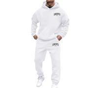 RUMAOZIA Set con cappuccio New York in tinta unita, da uomo, leggero, per attività all'aria aperta, da jogging, comodo, alla moda, con cappuccio, in caso di caduta e inverno, per lo sport, da uomo