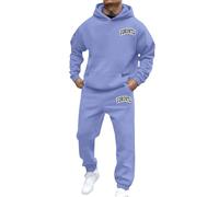RUMAOZIA Set con cappuccio New York in tinta unita, da uomo, leggero, per attività all'aria aperta, da jogging, comodo, alla moda, con cappuccio, in caso di caduta e inverno, per lo sport, da uomo