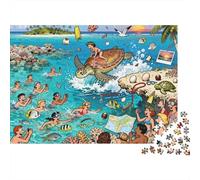 Rumble della barriera corallina dell'Atollo Papahānaumokuākea Puzzle in Legno Impermeabile DIY Puzzles Da 1000 Pezzi Per Adulti Impossibili Giochi Di Impegnativi