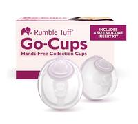Rumble Tuff Go-Cups - Bicchieri indossabili a mani libere, grande capacità di 226,8 g, 4 parti facili da pulire, include 4 misure (15, 17, 19, 21 mm), kit di inserti, funziona con la maggior parte dei