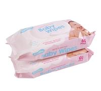 RUMBLES - Salviette profumate per bambini, 128 salviette umidificate per bambini, leggermente profumate, testate per dermatologia, senza alcool e pH bilanciato, delicato per la pelle morbida