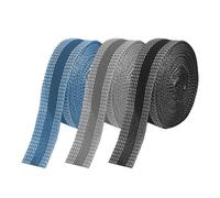 Rumgug Orlo Svelto Termoadesivo, Adesivi per Orlo Pantaloni e Indumenti Nastro Termoadesivo per Tessuti Facile Applicazione Resistente e Lavabile per Orlo Veloce Senza Cuciture (Nero+Grigio+Blu)