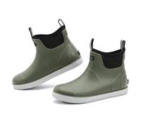 Rumkok Stivali Gomma Uomo, Stivali Da Pesca, Stivaletti Antinfortunistica Uomo, Da Esterno Antiscivolo Da Pioggia Shorty Boots, Comode Leggere Scarpe Da Giardino