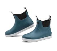 Rumkok Stivali Gomma Uomo, Stivali Da Pesca, Stivaletti Antinfortunistica Uomo, Da Esterno Antiscivolo Da Pioggia Shorty Boots, Comode Leggere Scarpe Da Giardino