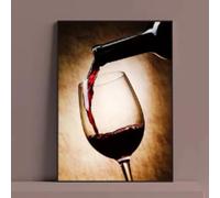 Rumlly Arte moderna Vino rosso Bicchiere Tela Pittura Poster Stampe Arte murale nordica Immagini Ristorante Cucina Bar Soggiorno Decorazione 50x70cm Telaio