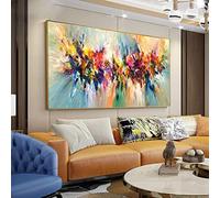 Rumlly Colorato Moderno Graffiti Arte Astratta Poster e Stampe su Tela Wall Art Pop Art Pittura per Soggiorno Home Decor 90x180 cm Senza Cornice