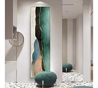 Rumlly Moderno e minimalista astratto tela dipinto corridoio galleria grande formato geometrico poster e stampa pittura decorazione striscia verticale 35x140 cm senza cornice