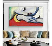 Rumlly Pittura astratta di Picasso La bella addormentata Poster e stampe Dipinti su tela Immagini di arte della parete per la decorazione del soggiorno 70x120 cm Senza cornice