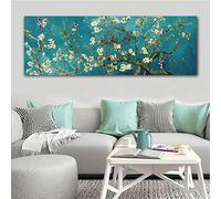 Rumlly Van Gogh Mandorlo in Fiore Fiori Riproduzioni di Quadri su Tela Famoso Dipinto Opere d'Arte Immagine di Arte della Parete Decorazione della Parete di casa 60x180 cm Senza Cornice