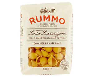 Rummo Pasta Lenta Lavorazione Conchiglie Rigate N° 42, 500g