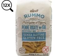 Rummo Penne Rigate Senza Glutine 400g Confezione da 12 Pasta Italiana di Qualità