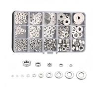 Rummyluck 270 Pezzi M3 M4 M5 M6 M8 Set di Dadi e Rondelle Piatte in Acciaio Inossidabile