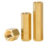 Rummyluck Femmina Filettato Distanziatore Esagonale in Ottone Dado PCB Pilastro M4x35mm (10 Pezzi)