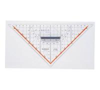 Rumold 1054 Squadra da disegno tecnico Trasparente Lunghezza ipotenusa: 25 cm
