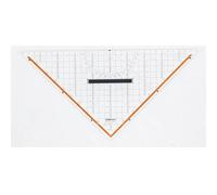 Rumold 1058 Squadra da disegno tecnico Trasparente Lunghezza ipotenusa: 32.5 c