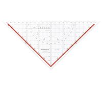 Rumold 1154 - Squadra TZ e da geometria, 25 cm, in plastica trasparente
