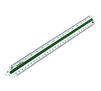 Rumold 150/150KE/1/30 - Righello triangolare in plastica da architetto, 30 cm, bianco