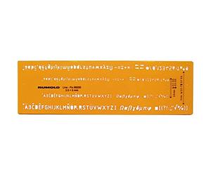 RUMOLD 89200 - Stencil per scritte, altezza scritta: 0,35 mm e 0,5 mm