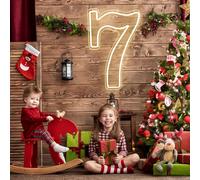 RUMONZS Numero luminoso a LED in acrilico, lettere decorative trasparenti illuminate tramite USB, grande numero luce per compleanno, luce notturna, feste, anniversari, Natale, decorazioni per la casa