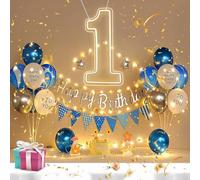 RUMONZS Numero luminoso a LED in acrilico, lettere decorative trasparenti illuminate tramite USB, grande numero luce per compleanno, luce notturna, feste, anniversari, Natale, decorazioni per la casa