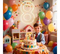 RumonZS Numero luminoso a LED in acrilico, lettere decorative trasparenti illuminate tramite USB, per compleanno, luce notturna, feste, anniversari, Natale, decorazioni per la casa, matrimoni, 41,5 cm