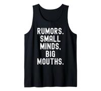 Rumors Small Minds Grandi bocche Spiritose Uomini Donne Canotta