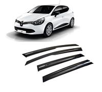Rumplex Deflettori antivento deflettori d'aria parapioggia deflettori per finestrini laterali compatibili con Renault Clio 4 2012-2019 protezione parapioggia per finestrini auto deflettori adesivi 4