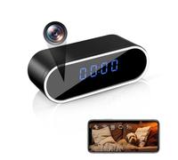 RUMUCF - Telecamera WiFi con orologio, 1080P, videoregistratore, per interni, telecamera di sicurezza con visione notturna, rilevazione di movimento, telecamera nascosta per la sorveglianza dei