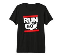 Run 50 States Twenty 6 Punto 2 Marathon Runner Ispirato Maglietta Premium