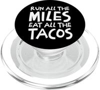 Run All The Miles Mangia Tutti I Tacos Divertente Corsa PopSockets PopGrip per MagSafe