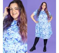 Run and Fly Abito Inverno Friends Pinguino Stampa Cotone Elastico Tè con Tasche