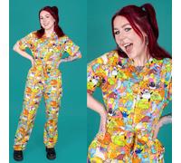 Run and Fly X Katie Abey Weird E Wonderful Stampa Tuta 8-26 Stretch Bizzarro