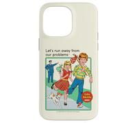 Run Away From Our Problems Sarcastic Retro Funny Adult Humor Custodia per iPhone 14 Pro Max