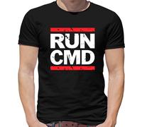 Run Cmd T-Shirt - Codice - Hacker - Sviluppatore - DMC - Fascia - Geek - Nerd