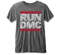 Run Dmc Dmc Logo Grey ufficiale Uomo maglietta unisex