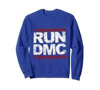 Run DmC Grunge Logo Felpa, Unisex per Adulti, Blu Reale, L