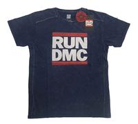 Run Dmc Logo Blue autorizzato Uomo maglietta