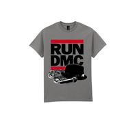 RUN DMC Maglietta 'RUN DMC Hat And Chain T-Shirt' grigio Uomo - Abbigliamento - Taglie comode - Maglie e T-shirt RUN DMC XXXL
