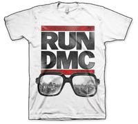 Run DMC Occhiali Paesaggio Urbano Hip Hop Classico Rap Hollis Music 80's Camicia